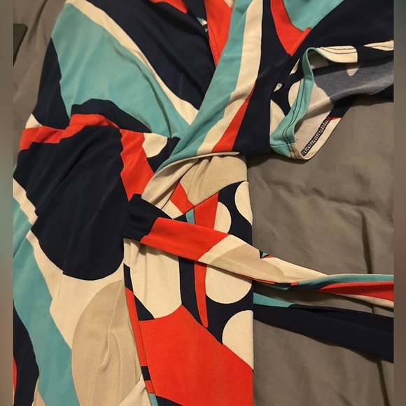 Colorful Abstract Patterned Dress by Robbie Bee sz XL BEAUTIFUL - Picture 4 of 6